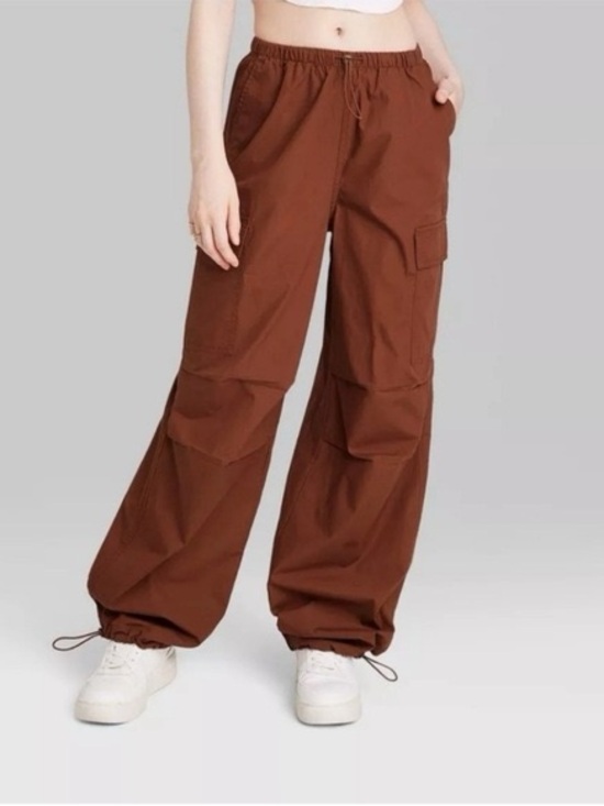 wild fable Pants - Wild Fable High Rise Women’s Cargo Parachute Pants Relax Oversized Fit Sz XXL